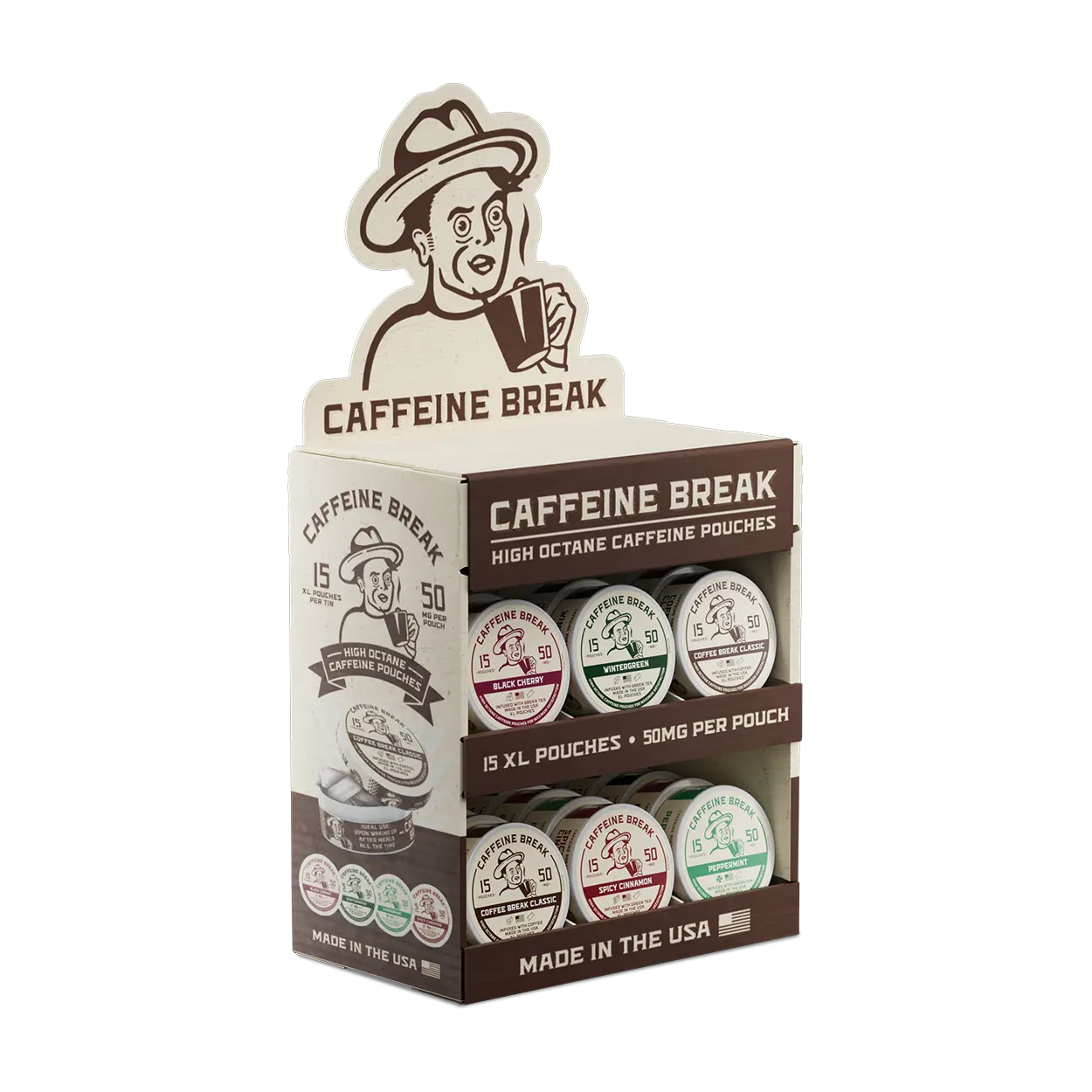 ALP Caffeine Break - 2 Tier Corrugated Display