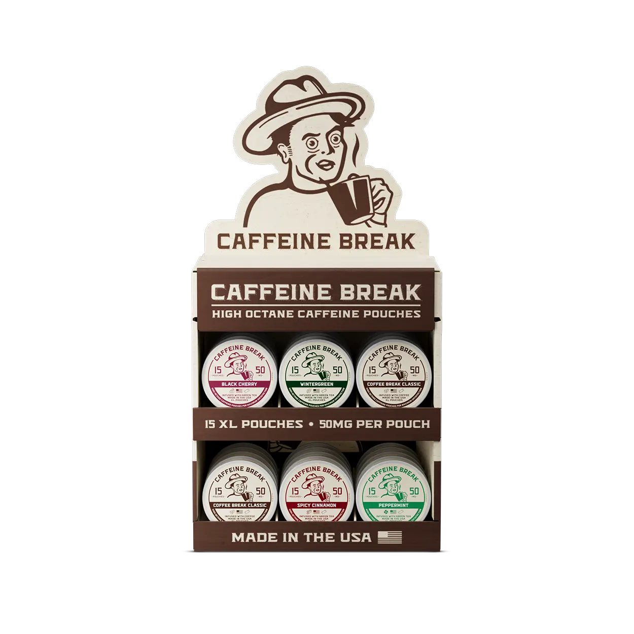 ALP Caffeine Break - 2 Tier Corrugated Display
