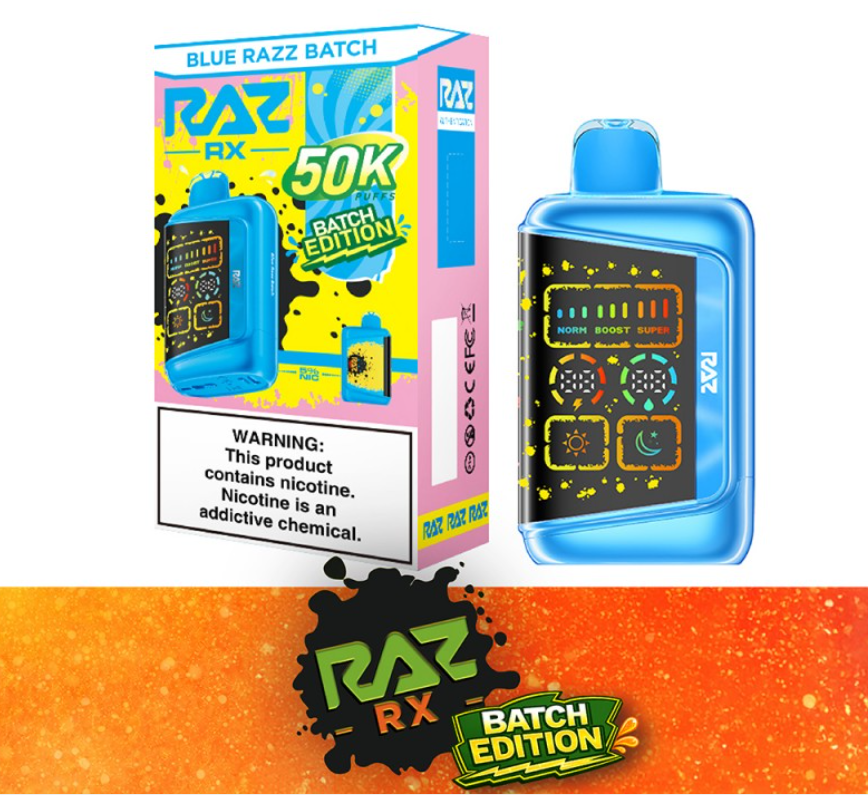RAZ RX - 50,000 Puffs - 18ml - 5 Ct. Box
