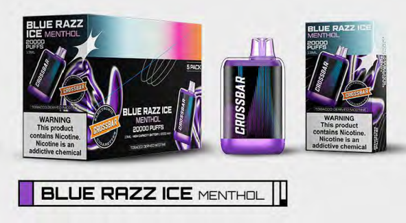 Crossbar 20,000 Puffs - 13ml - 5 Ct. Box