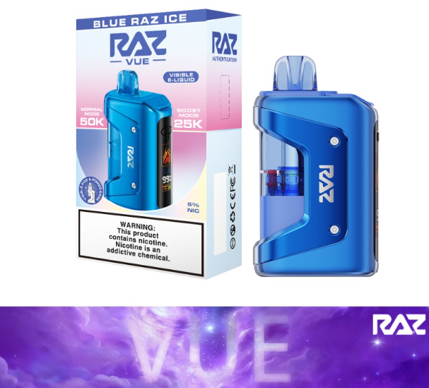 RAZ VUE Kit - 50,000 Puffs - 13ml - 5 Ct. Box
