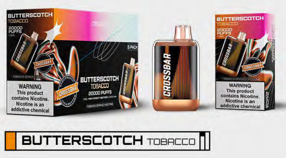Crossbar 20,000 Puffs - 13ml - 5 Ct. Box