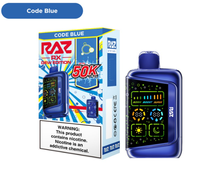 RAZ RX - 50,000 Puffs - 18ml - 5 Ct. Box