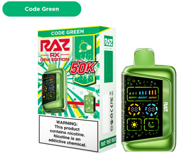 RAZ RX - 50,000 Puffs - 18ml - 5 Ct. Box
