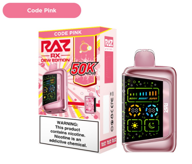 RAZ RX - 50,000 Puffs - 18ml - 5 Ct. Box