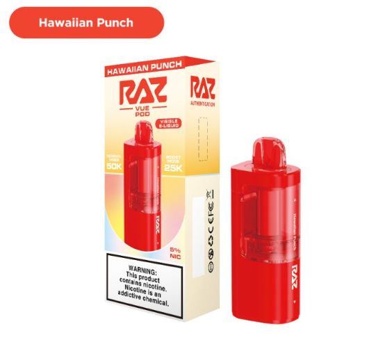 RAZ VUE - Pod Only - 50,000 Puffs - 13ml - 5 Ct. Box