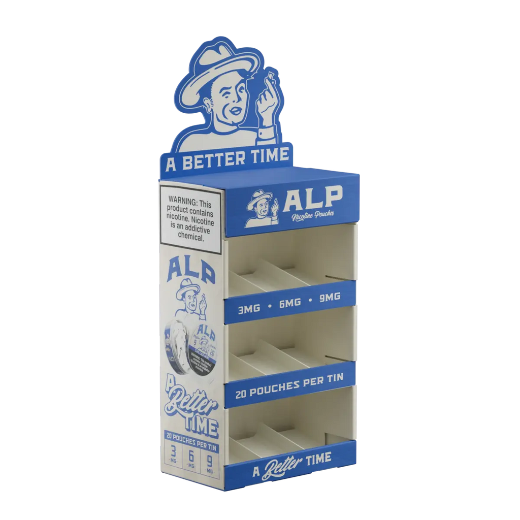 ALP Nicotine Pouches - 3 Tier Corrugated Display