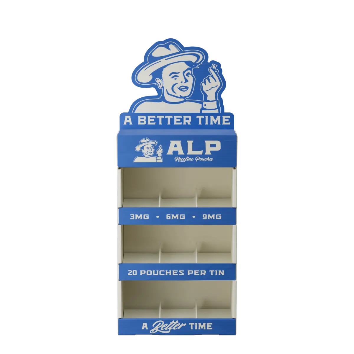 ALP Nicotine Pouches - 3 Tier Corrugated Display
