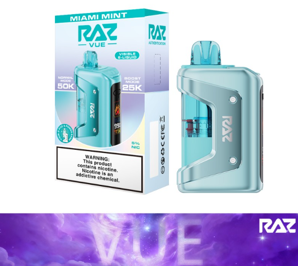 RAZ VUE Kit - 50,000 Puffs - 13ml - 5 Ct. Box