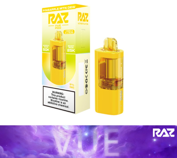 RAZ VUE - Pod Only - 50,000 Puffs - 13ml - 5 Ct. Box