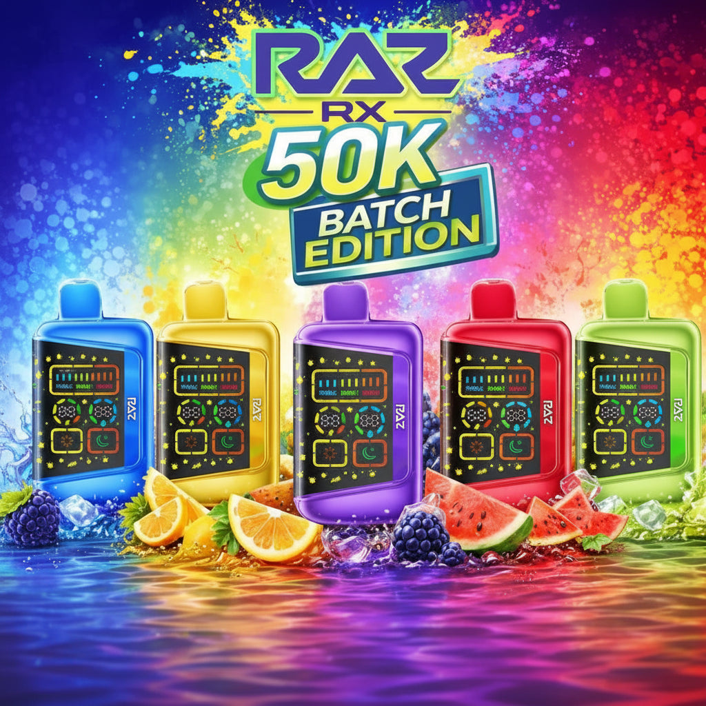 RAZ RX - 50,000 Puffs - 18ml - 5 Ct. Box