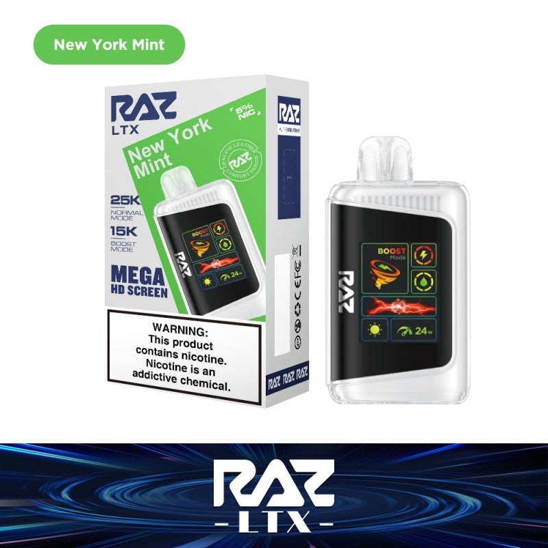 RAZ LTX - 25,000 Puffs - 16ml - 5 Ct. Box