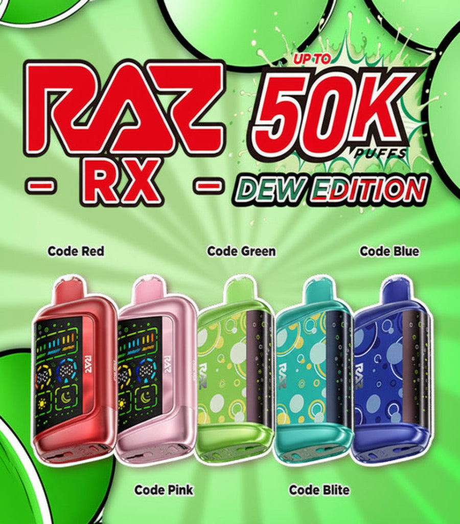 RAZ RX - 50,000 Puffs - 18ml - 5 Ct. Box