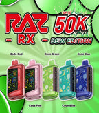 RAZ RX - 50,000 Puffs - 18ml - 5 Ct. Box