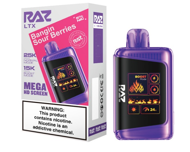 RAZ LTX - 25,000 Puffs - 16ml - 5 Ct. Box