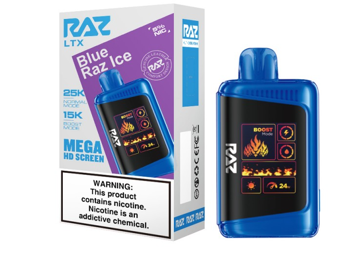 RAZ LTX - 25,000 Puffs - 16ml - 5 Ct. Box