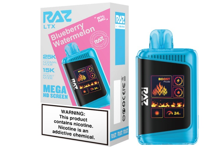 RAZ LTX - 25,000 Puffs - 16ml - 5 Ct. Box