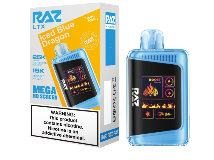 RAZ LTX - 25,000 Puffs - 16ml - 5 Ct. Box