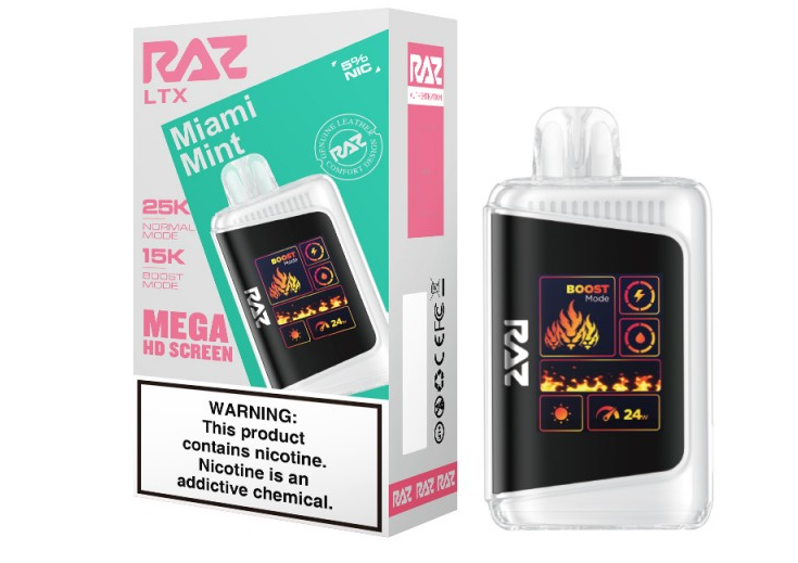 RAZ LTX - 25,000 Puffs - 16ml - 5 Ct. Box