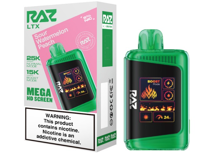 RAZ LTX - 25,000 Puffs - 16ml - 5 Ct. Box