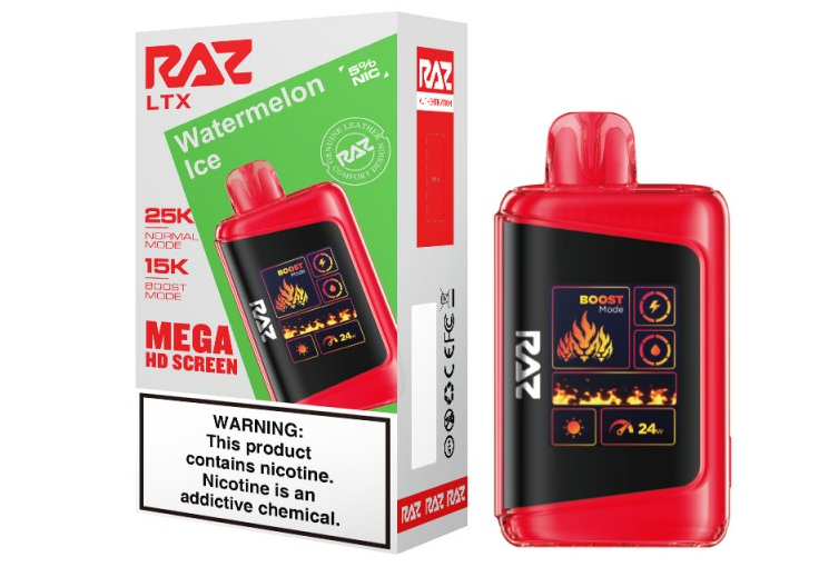 RAZ LTX - 25,000 Puffs - 16ml - 5 Ct. Box