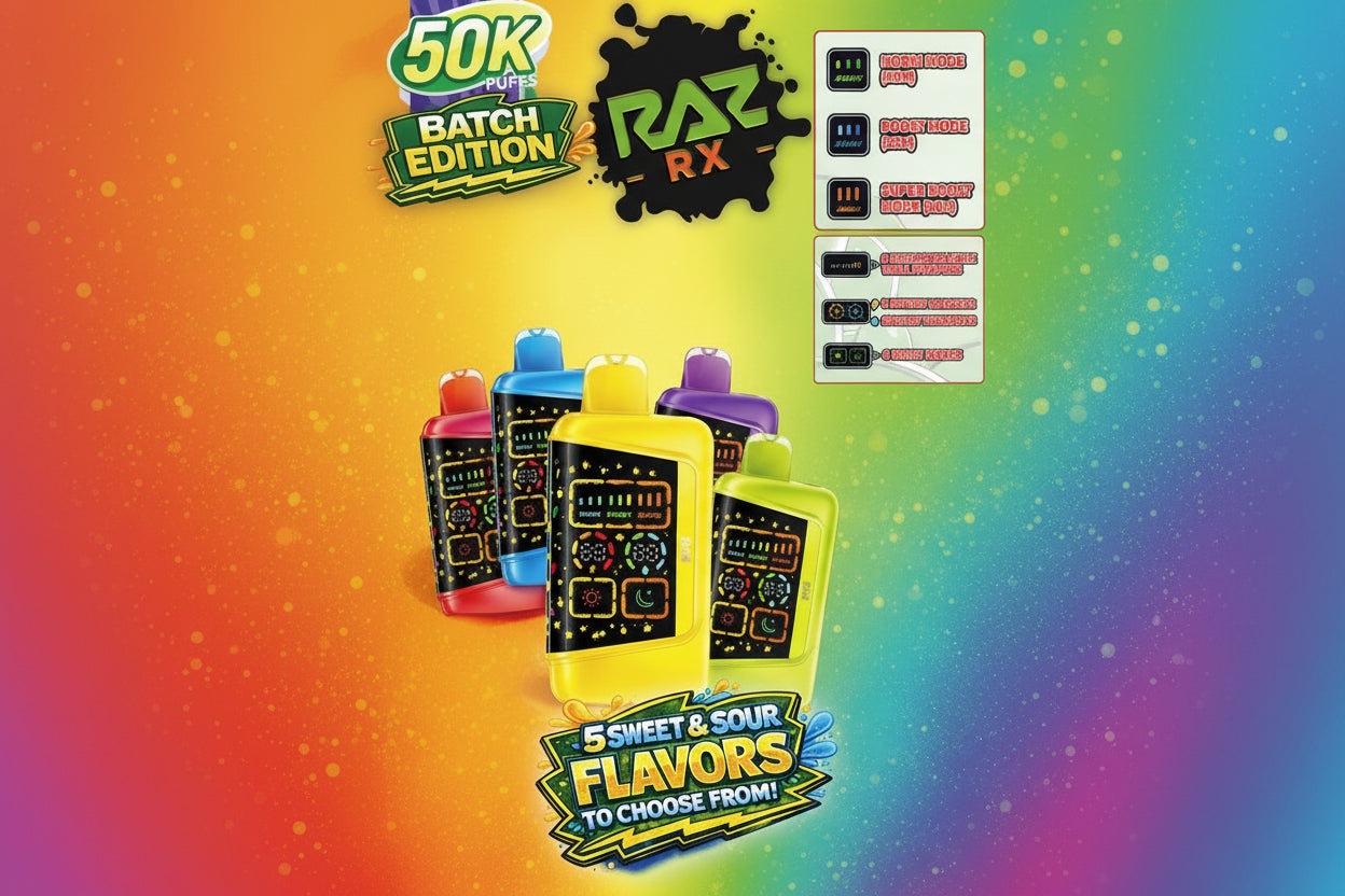 RAZ RX - 50,000 Puffs - 18ml - 5 Ct. Box