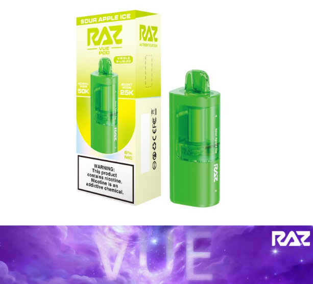 RAZ VUE - Pod Only - 50,000 Puffs - 13ml - 5 Ct. Box