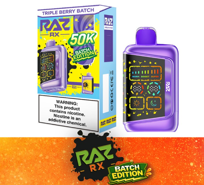 RAZ RX - 50,000 Puffs - 18ml - 5 Ct. Box