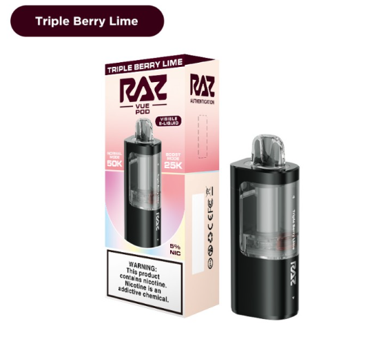 RAZ VUE - Pod Only - 50,000 Puffs - 13ml - 5 Ct. Box