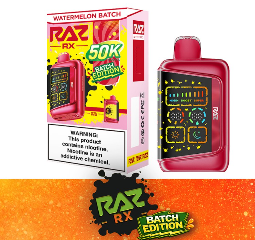 RAZ RX - 50,000 Puffs - 18ml - 5 Ct. Box