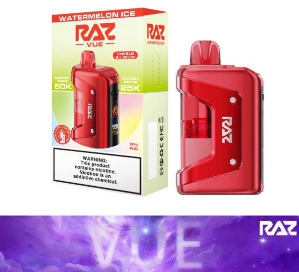 RAZ VUE Kit - 50,000 Puffs - 13ml - 5 Ct. Box