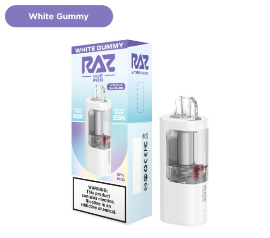 RAZ VUE - Pod Only - 50,000 Puffs - 13ml - 5 Ct. Box