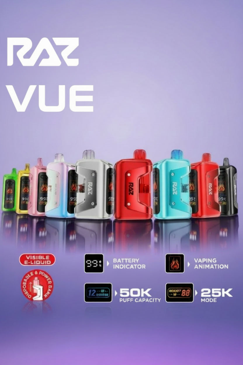 RAZ VUE Kit - 50,000 Puffs - 13ml - 5 Ct. Box